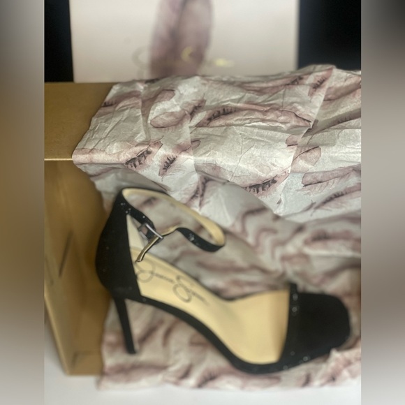 Jessica Simpson Ostey Women’s Black Supreme Microsuede Stiletto Heels size 7.5 - Picture 7 of 12